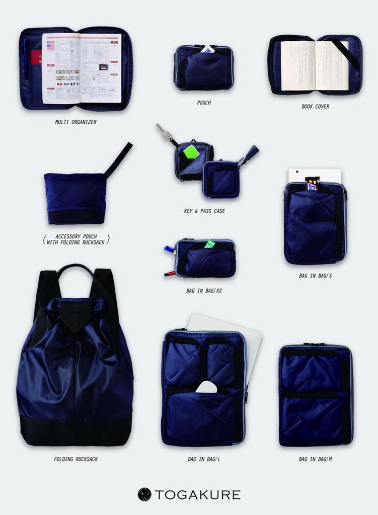 Сумка Marks Bag-in-Bag TOGAKURE S Темно-синяя TGK-PO2-NV