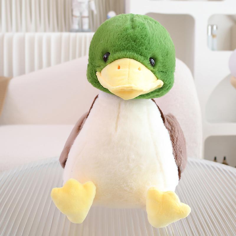 Милая плюшевая игрушка-утка, утка-кряква и маленькая желтая плюшевая игрушка-утка, мягкая набивная игрушка из хлопка для мальчиков и девочек, лучшие подарки