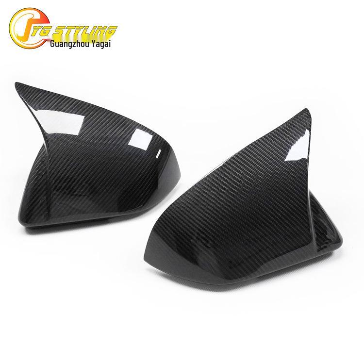 Ford Mustang US/China/Europe Spec Dry Carbon Fiber Rearview Mirror Horn Cover