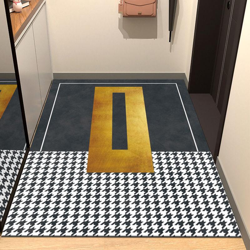 Crystal Velvet Door Floor Mat, Household Simple Door Entrance Door Porch Door Mat, European Door Door Foot Pad, DirtResistant And NonSlip