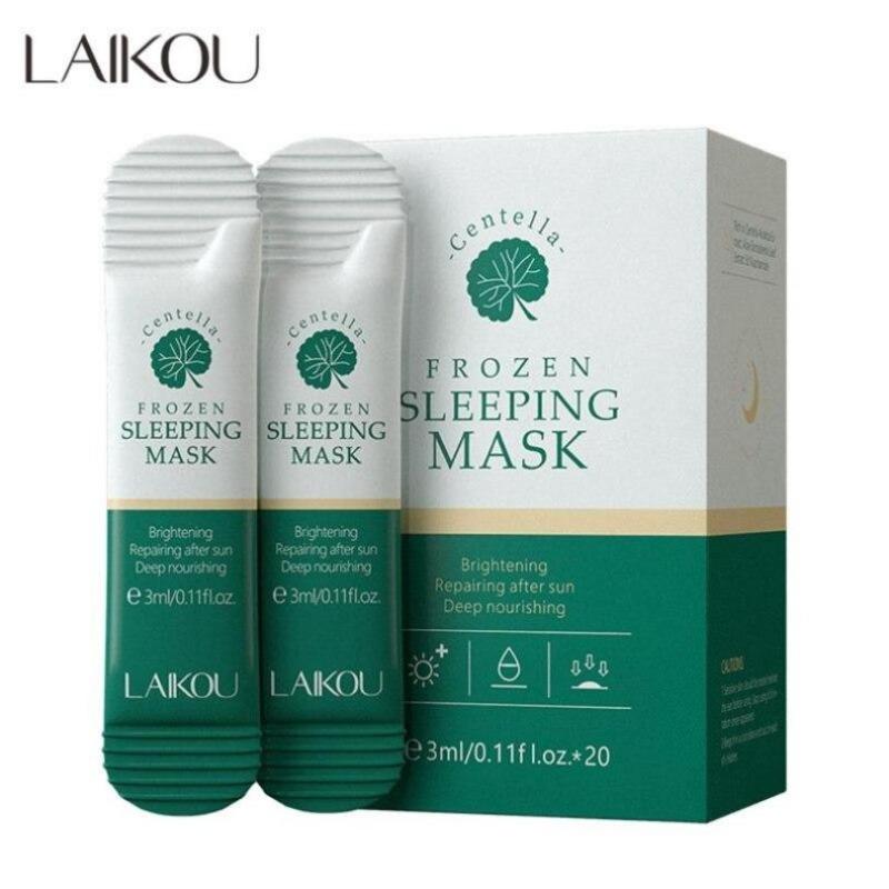 LAIKOU 20 шт. увлажняющая отбеливающая ночная маска для лица с экстрактом центеллы азиатской