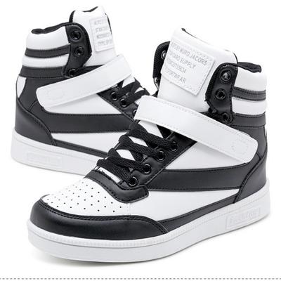 Модная женская уличная повседневная обувь для ходьбы, кроссовки на платформе со скрытой танкеткой, кроссовки из искусственной кожи, женские дышащие кроссовки с высоким верхом