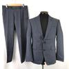 SUIT SELECT Костюмный комплект [Верх и низ A4/Мужской ML/Темно-синяя полоска] Однобортный пиджак Брюки(ИСПОЛЬЗОВАЛ)