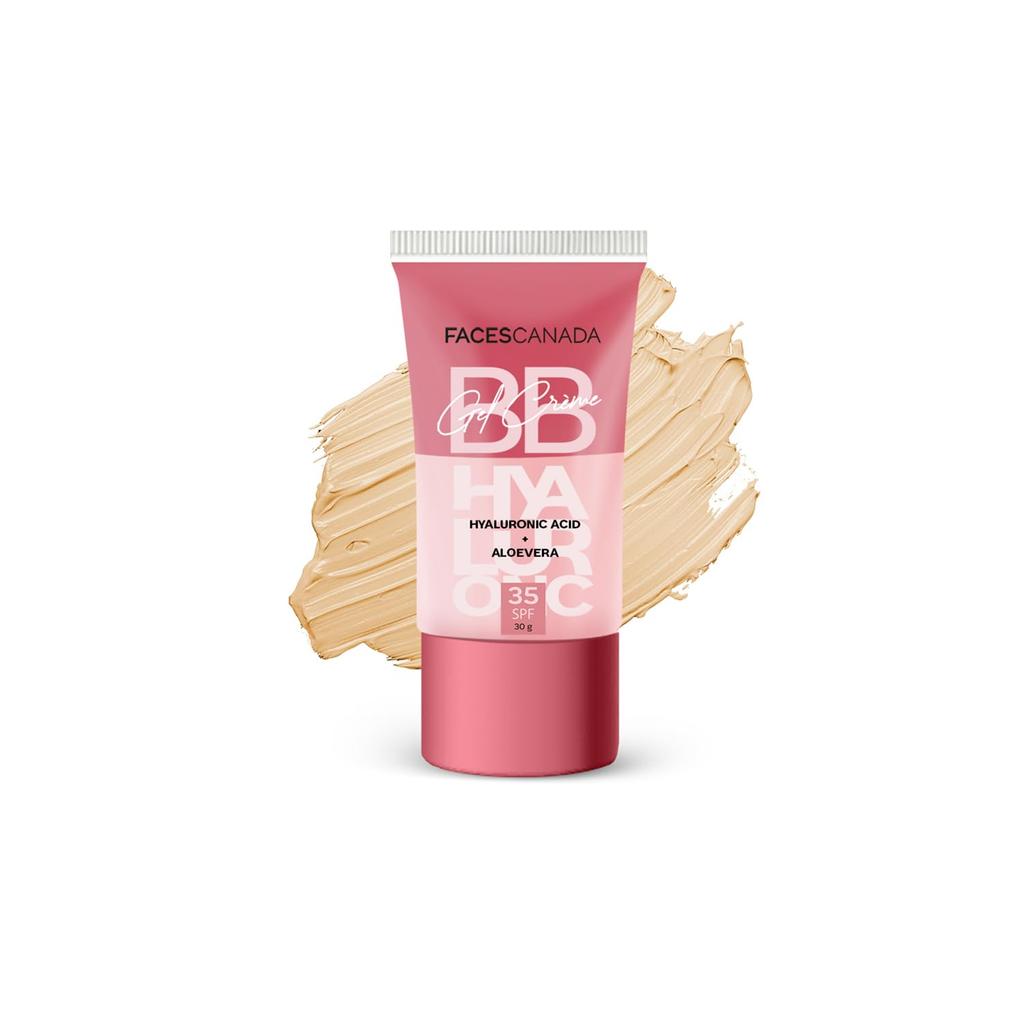 FACES CANADA SPF 35 BB Гель-Крем - Soft Honey, 30 г | Многозадачный | Выравнивает тон кожи | Мгновенное сияние | Гладкое безупречное матовое покрытие | Увлажняющий | Легкий