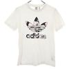 Adidas Originals Футболка с логотипом трилистника, с коротким рукавом, OT белая, женская, б/у
