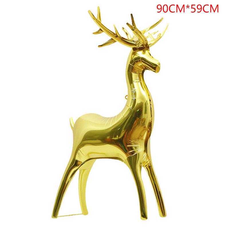 Рождественские воздушные шары с оленями, разноцветные стоячие воздушные шары с животными, детские надувные игрушки