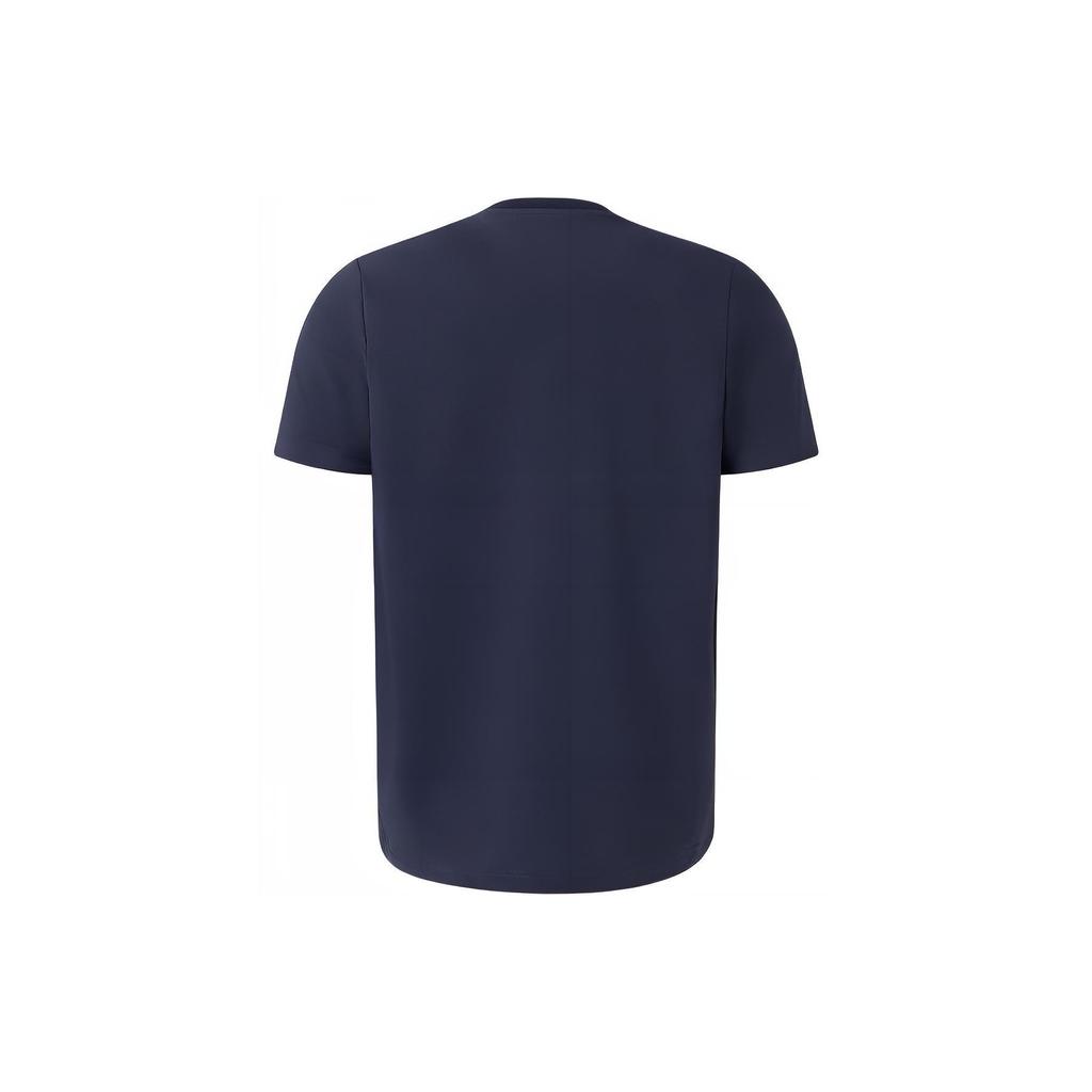 Adidas Крутая однотонная футболка для спорта на открытом воздухе, повседневная, для здоровья, с круглым вырезом, с коротким рукавом, мужская футболка, темно-синяя JD5750