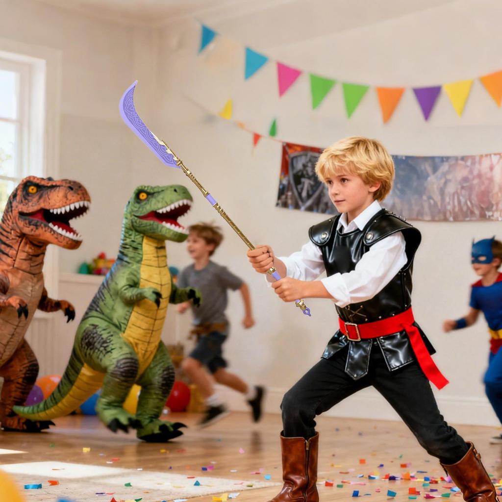 KPOPDemon Cosplay Hunters 3D Printed Long Knife Sword for Women Girls Group Roleplay Props Halloween Costume Accessories