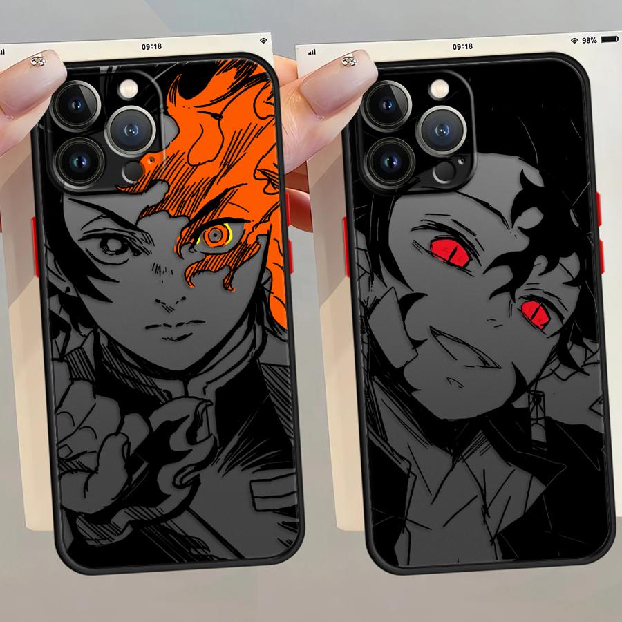 Funda Back Phone Cover Case for iPhone 17 Pro Max 11 16 Plus XS XR 7 8 SE 15 14 12 Air 13 Mini Anime D-emon Cartoon S-layer