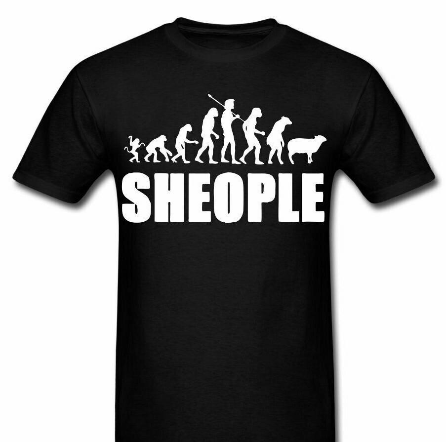 Evolution of Sheep Protest T shirt Tee Sheople
