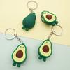 3D Resin Keychain Jewelry Gift Cute Simulation Fruit Avocado Smile Keychain