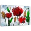Canvas Print, Poppies Painted In Watercolour