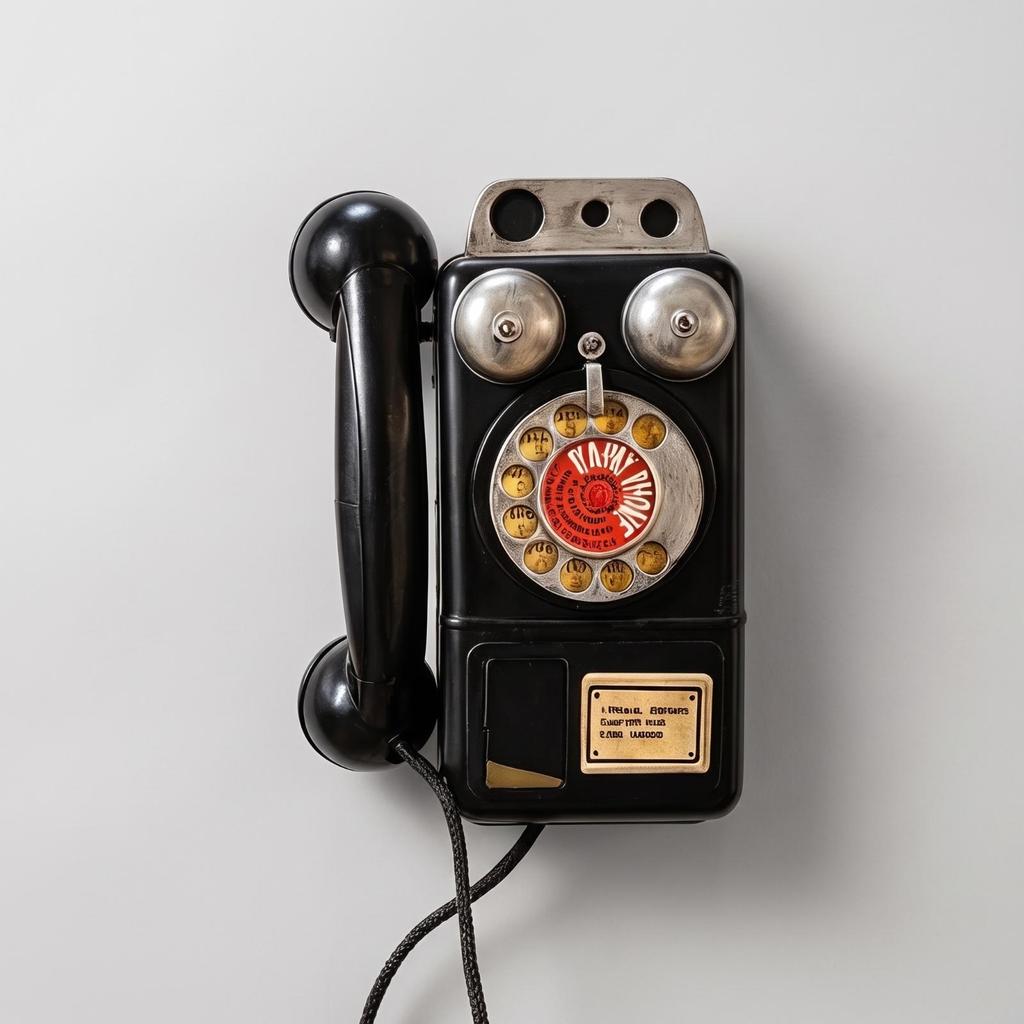 Vintage Telephone Decor Nostalgic Retro Wall Phone Accessory Classic