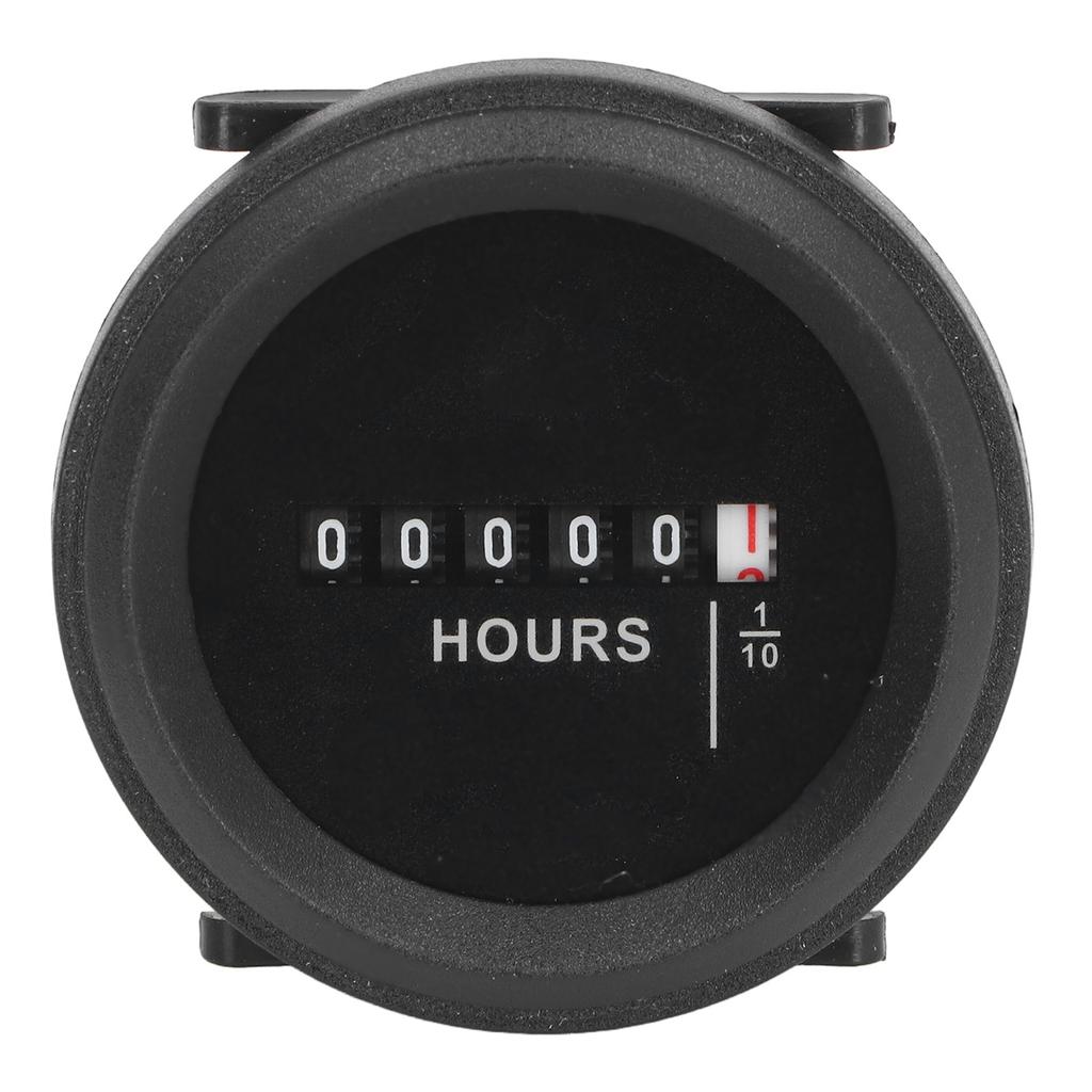 Round Hour Meter High Accuracy Quartz Mechanical Hour Meter for Engine Generator 6?80VAC DC