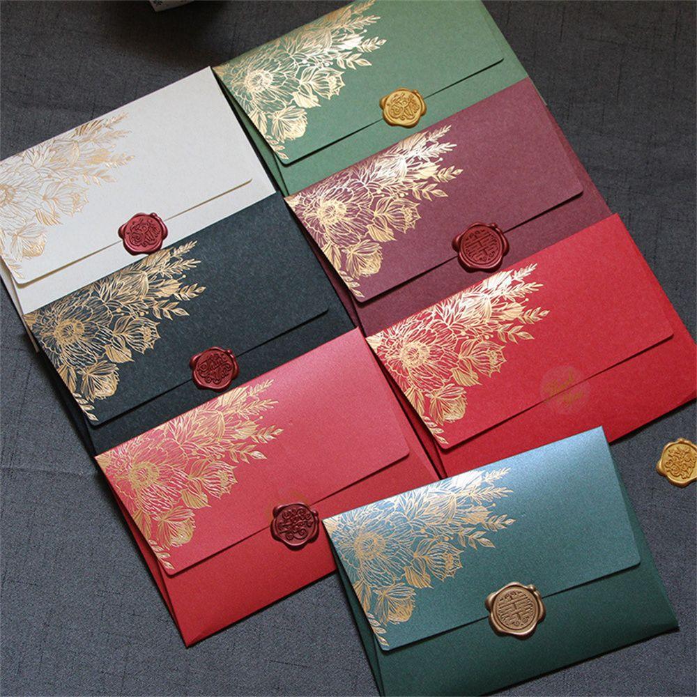 Vintage Greeting Card DIY Card Envelope Bag Paper Envelopes Invitation Card Wedding Envelopes
