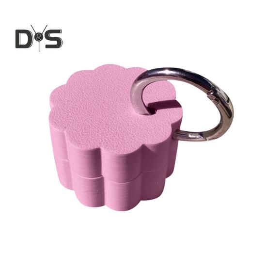 Keychain Pill Box Waterproof Compact Mini Holder Lightweight 3D Printed Container with Key Ring Small Pill Organizer Case