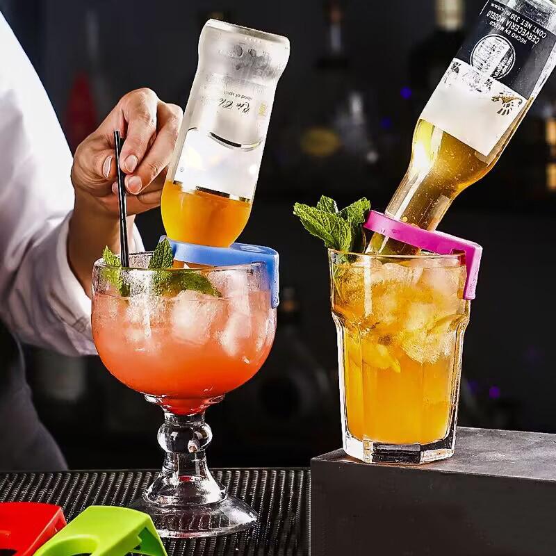 7 шт. Мини-бутылка для пива, зажимы для бутылок, держатели, пряжка для винного бара, коктейльная бутылка, аксессуары для кухонного бара