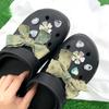 10 шт. модные подвески для обуви набор аксессуаров дырка пряжка для обуви бант бриллиант белый цветок DIY украшения для обуви дети женщина девочка подарок