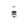 Black & Silver ABS Car Rear Air Vent Outlet Tab Clip Trim For BMW 5 Series 17+