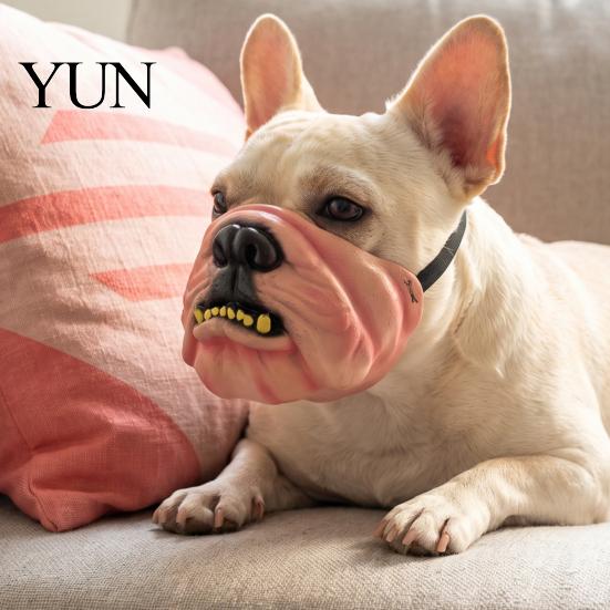 Halloween Pet Supplies Funny Dog Masque, PU Foam Scary Face Costume, Realistic Mouth Masque for with Elastic Band Dress Up, Holiday Party, Photo Props