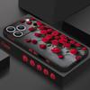 Чехол-шнурок с узором из цветов красной розы для iPhone 17 Pro Max Funda iPhone 16 15 14 13 Pro Max 11 16E 17E Мягкая силиконовая крышка