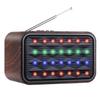 TOPROAD Portable Bluetooth Speaker Wireless Column LED Lights Stereo Speakers Support FM Radio Mic AUX Loudspeaker for Computer Phone