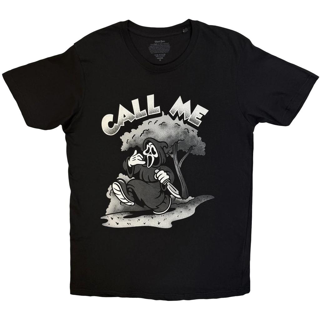 Ghostface TShirt Call Me Black OFFICIAL NEW