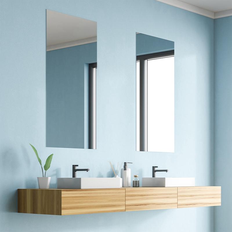 Самоклеящиеся наклейки на зеркало Гибкие зеркальные листы Разрезаемые настенные зеркала DIY PET Не стеклянные наклейки на зеркало Зеркальная стена