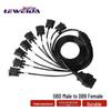 LEWEIDA OBD2 на 8 DB9 Female Серийный RS232 Кабель-коннектор для диагностики автомобиля