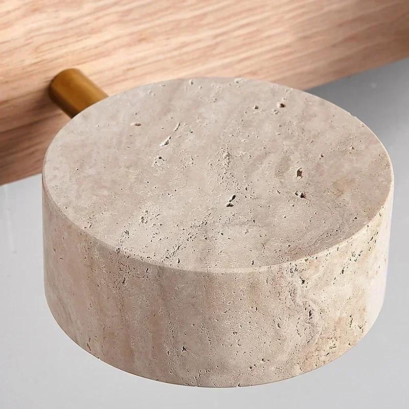 Japanese Wabi Sabi Creative New Round LED Wall Light Home Decoration Bathroom Washtable Dressing Table Mirror Front Lamps