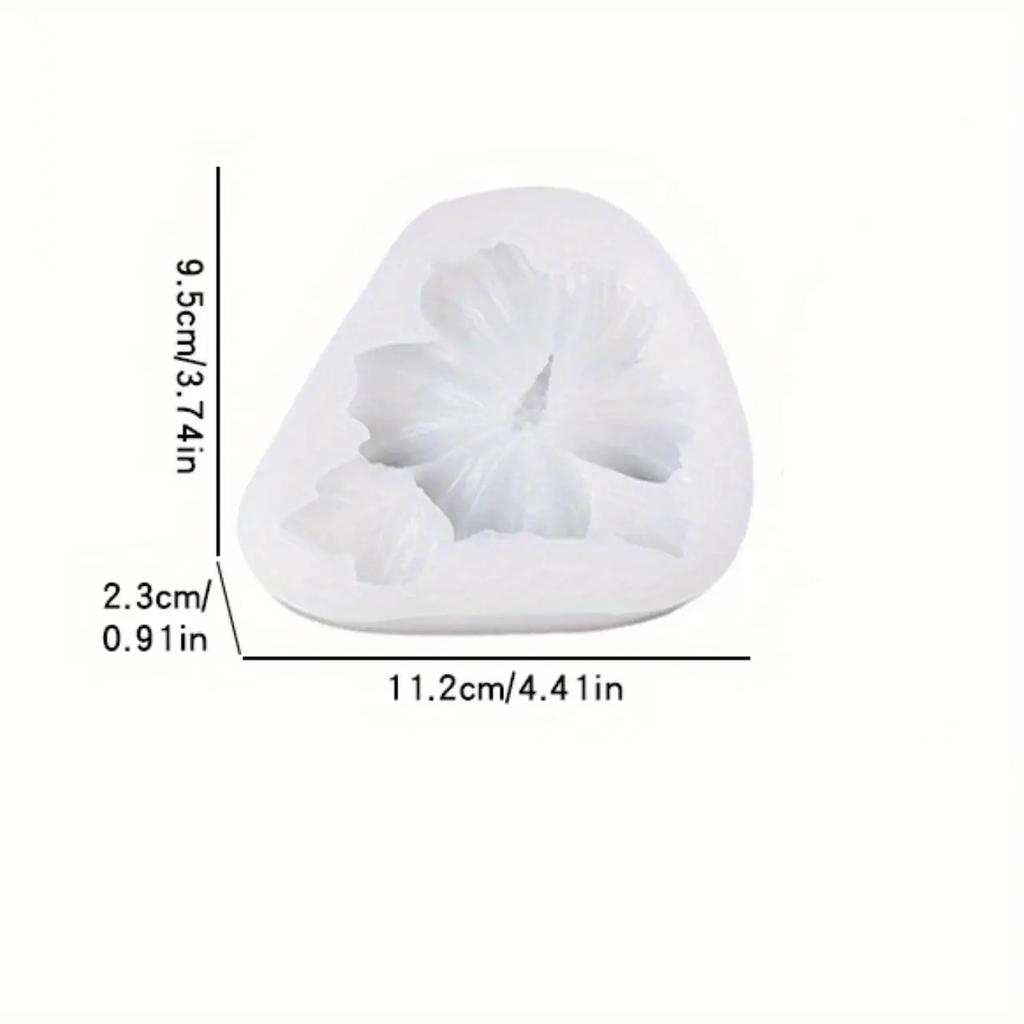 1 шт. 3D Элегантная форма для розы из силикона - Многоразовая гибкая форма для изготовления свечей, изделий из смолы, мыла ручной работы и глины, для любителей изысканного ремесла