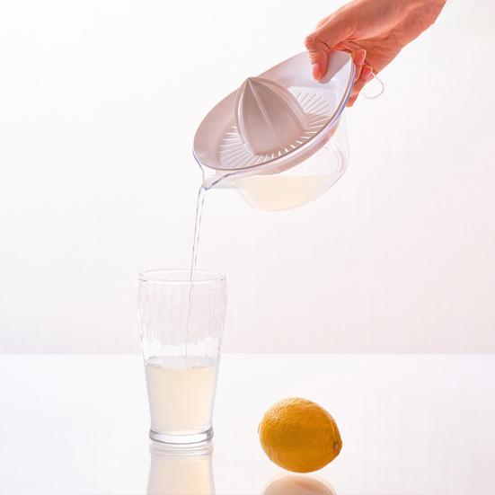 Соковыжималка для цитрусовых и лимонов, ручная соковыжималка с мерным стаканом и теркой, экономящая место на кухне