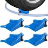 NEW 4Pcs Blue Car Hose Guides Prevent Pressure Washer Hose Stuck Under Wheels