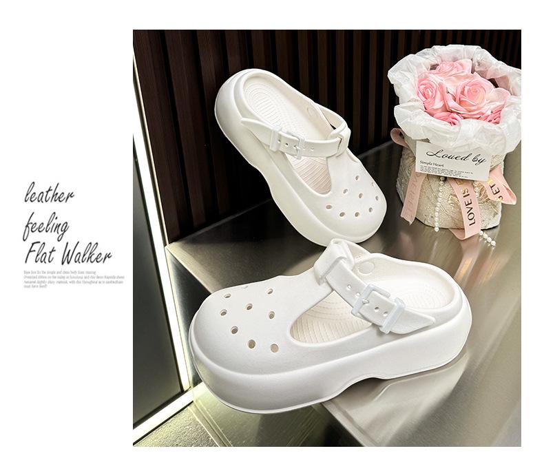 2025 Женские нескользящие сандалии и шлепанцы из ЭВА на толстой подошве, слипоны для ношения в помещении/на улице