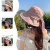 Summer Versatile Sun Protection Sun Hat for Women's New Wrap Around Large Hat with Bow Fisherman's Hat
