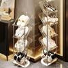 Transparent Shoe Rack Light Luxury Shoe Organizer PET Multi-layer Shoe Shelf Space Saving Shoe Cabinet Home Folding Shelves