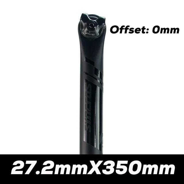 SYN Carbon Seatpost Half Matte Half Gloss MTB/Road Bike Seat Post Length 350mm/400mm Bicycle Parts 27.2/30.8/31.6mm