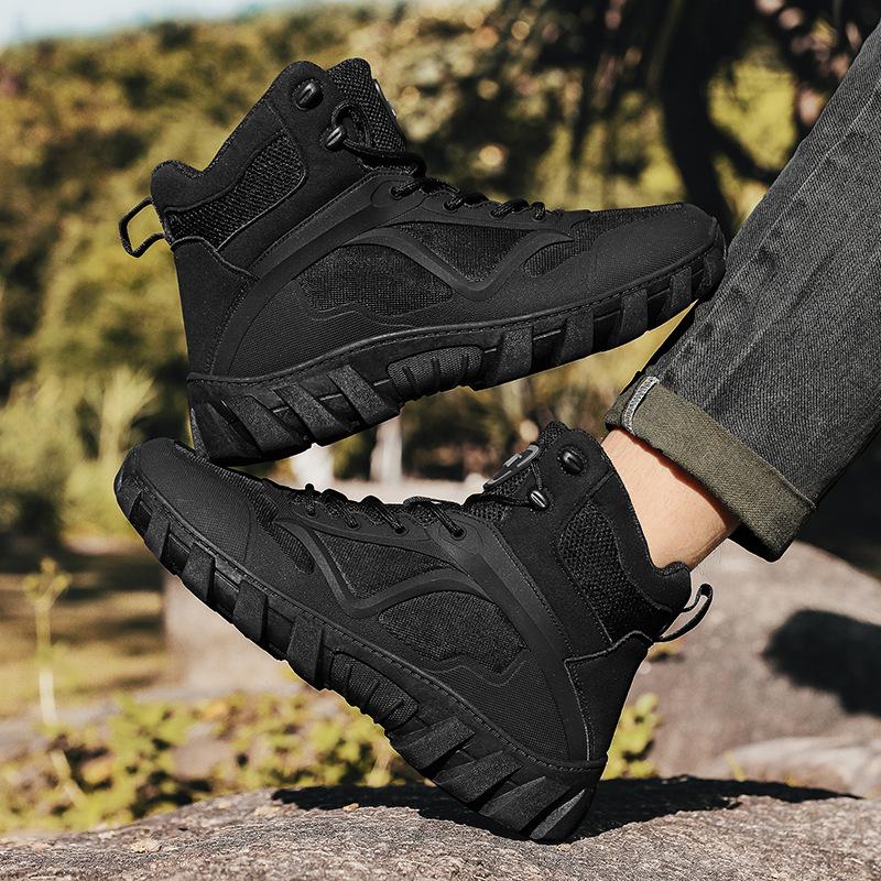 Походные ботинки мужские осенне-зимние новые нескользящие износостойкие высокие ботинки походная обувь для улицы мужская обувь для бездорожья повседневная спортивная обувь
