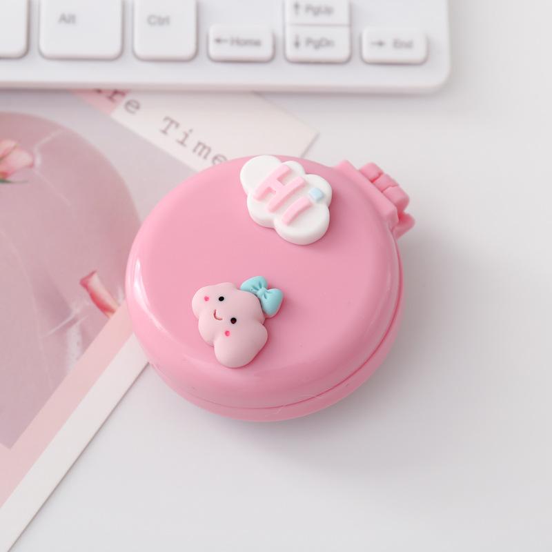 Симпатичные мини-складные гребни для волос с зеркалом, портативные для путешествий, массажная расческа для женщин и девочек, щетки для волос, аксессуары для укладки