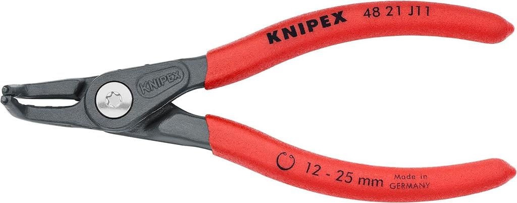 KNIPEX Precision Snap Ring Pliers for Curved 4821-J11 Holes, (SB)