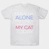Футболка женская Leave Me Alone Cat Harajuku Print Kawaii футболка летняя с коротким рукавом женская футболка топ футболка