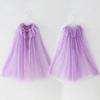Party Supplies Little Girls Tulle Cloak Summer Party Colorful Sequins Tulle Cape Gift Blue Pink White Kids Birthday Costumes
