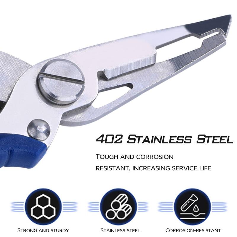 SOUGAYILANG Fishing Cutter Plier Scissor Fish Gripper Plier Set Nipper Pincer Snip Fishing Pliers