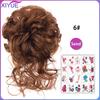 Synthetic Hair Bun Chignon Messy Curly Hair Band Elastic Scrunchy False Hair Pieces For Women Hairpins Black Brown