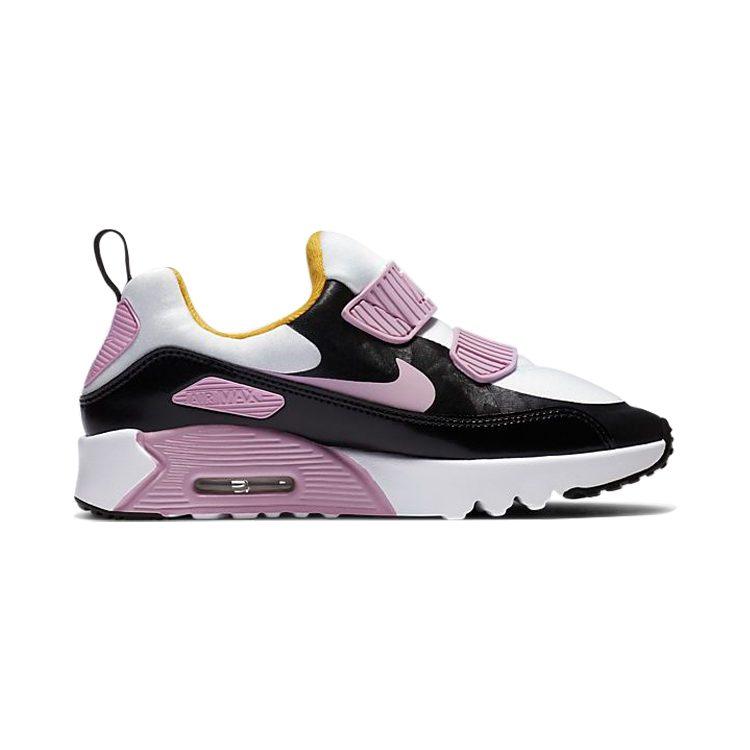 Nike Air Max 90 Tiny Низкие Беговые Кроссовки Черно-Розовые Детские Возраст 3-7 Лет 881927-022
