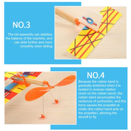 1/2/4 шт., модель самолета с резиновым приводом, детский развивающий метательный планер, самолет для малышей, мальчиков и девочек, уличный деревянный летающий самолет, игрушка
