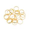 100pcs 18K Gold Bag, Color-Preserving Double-Hole Ferrule, Over-Wire Bag Ring, Beaded Color Bag, Bead Ring, Bead Frame Diy Beaded Accessories.