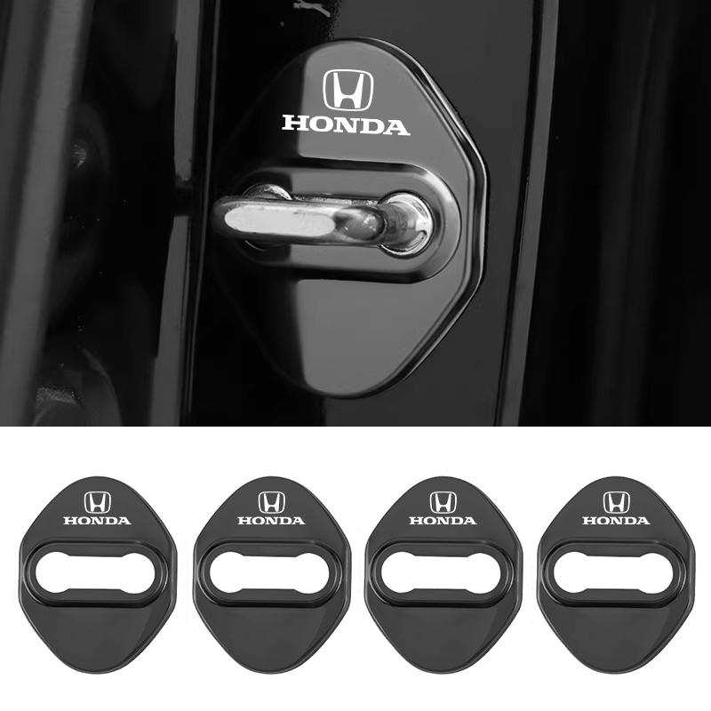 4Pcs Car Door Lock Cover Stainless Steel Protector Cap For Honda CR-V Accord Civic HR-V Pilot Odyssey Fit Jazz Vezel CITY JUY1