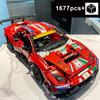 Technical Famous 488 City Racing Car Building Blocks MOC 42125 Bricks Super Sports Cars Model Boys Assembly Toys Kid Gifts