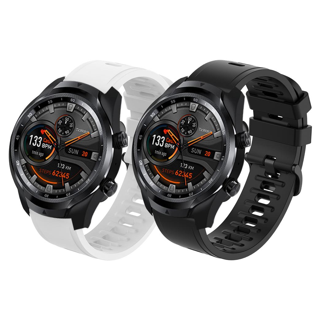 Silicone Band Strap For Ticwatch Pro 3 GPS / GTX / E2 / S2 / LTE Bracelet WirstStrap Band For Ticwatch Pro / Ticwatch E 2 Belt